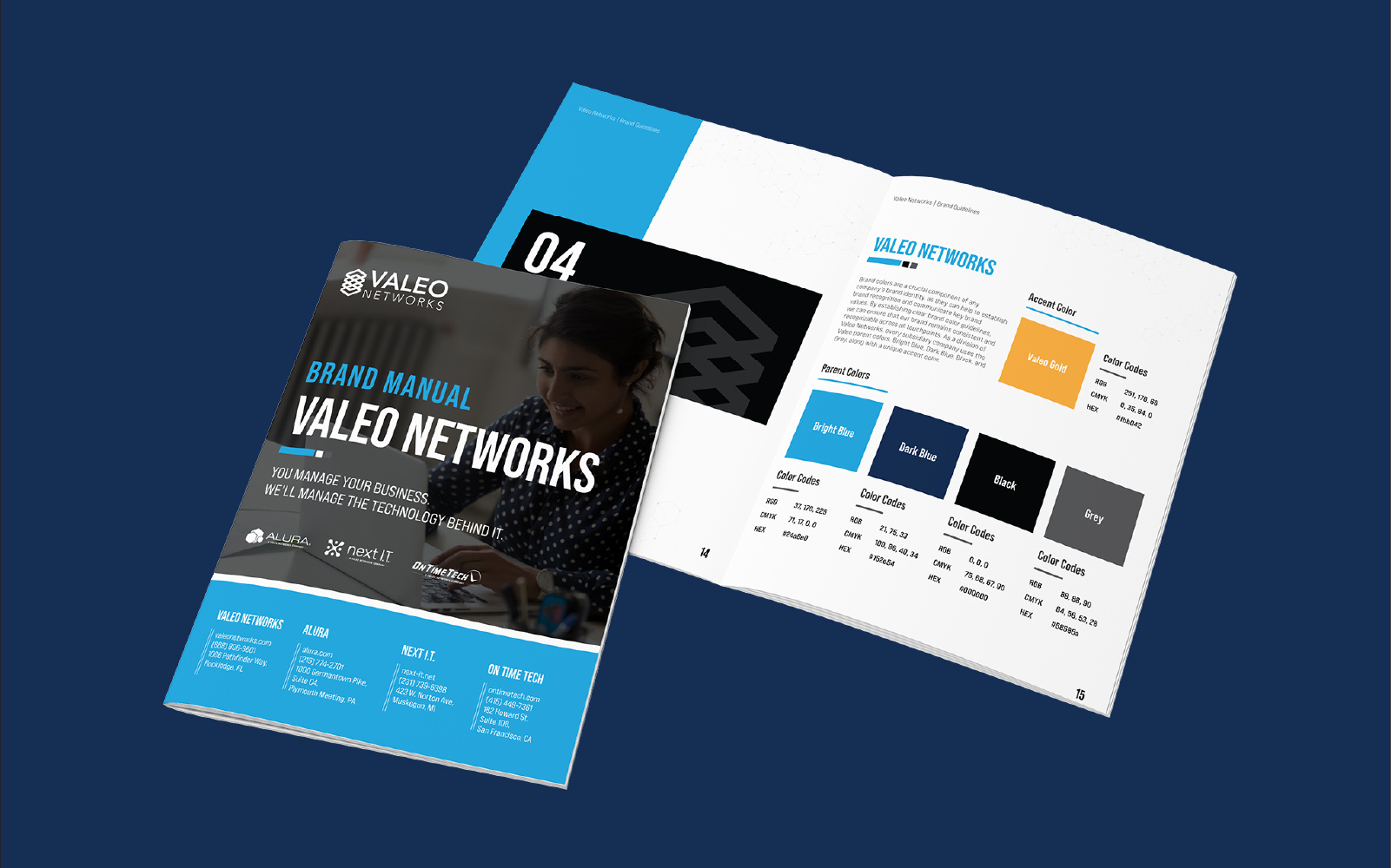 Valeo Networks Brand Guide Mockup