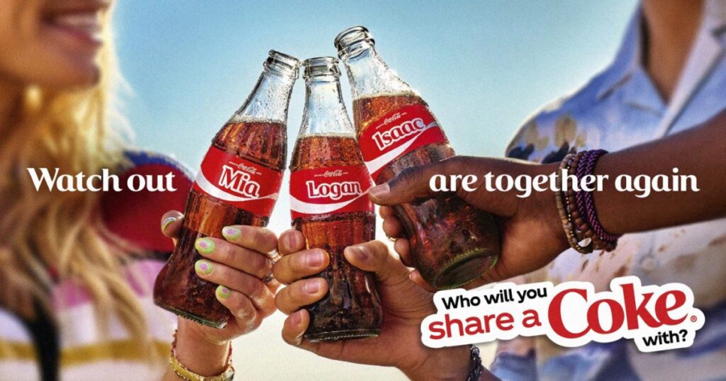 Coca Cola Share a Coke 2025 Campaign Ad