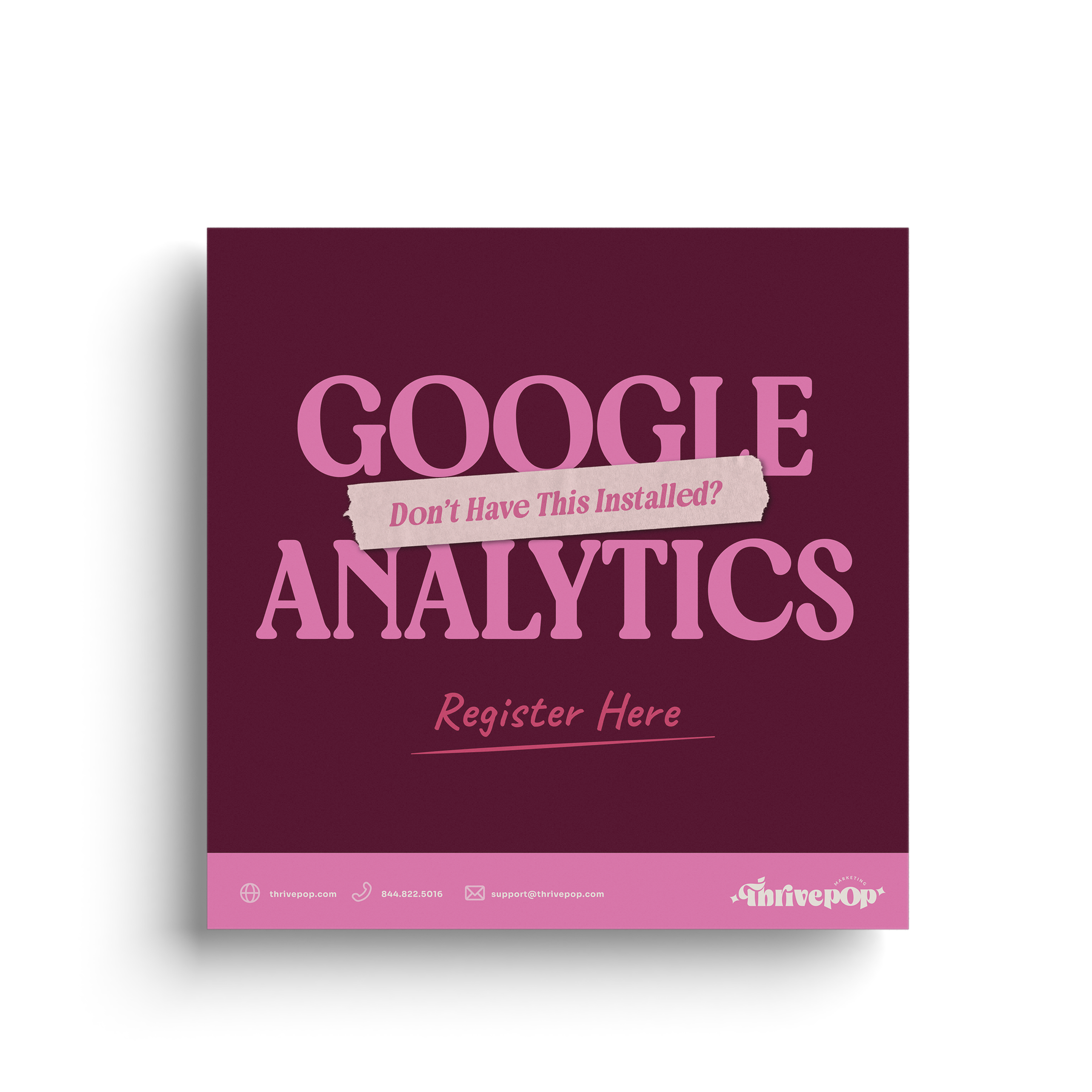 Google Analytics Registration