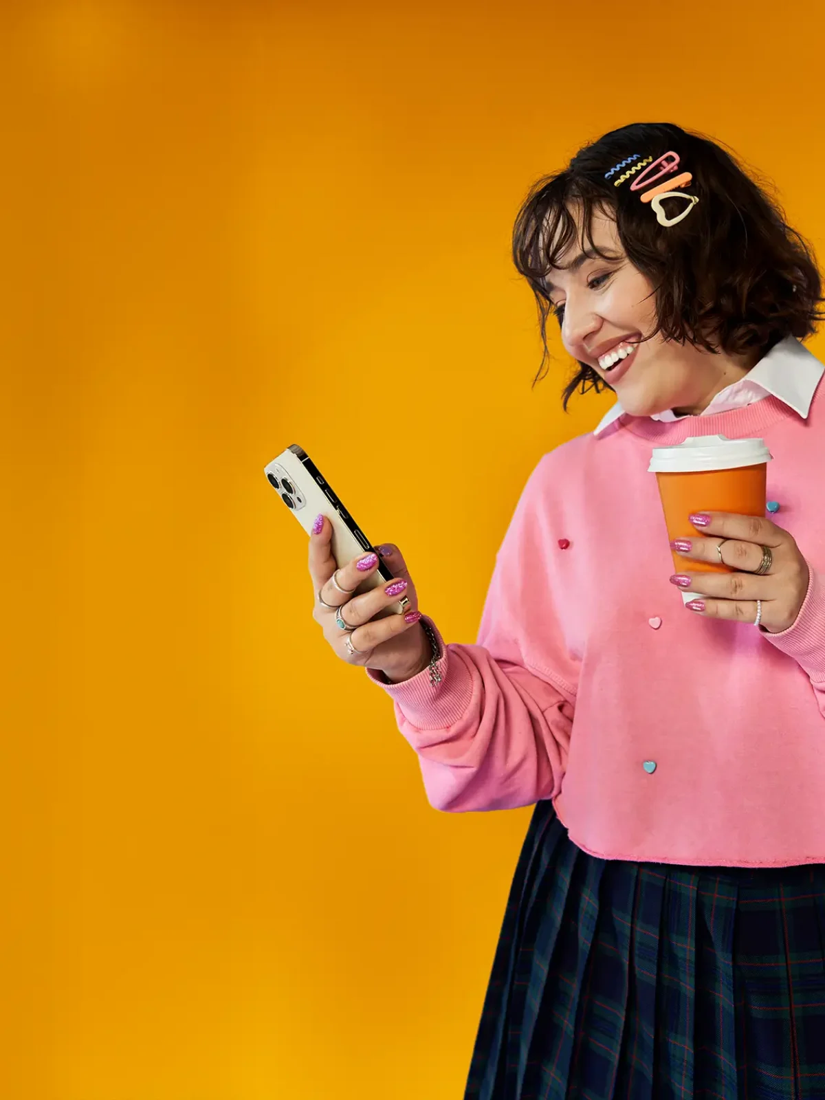 Girl Scrolling on Phone 2 Girl Scrolling on Phone 2